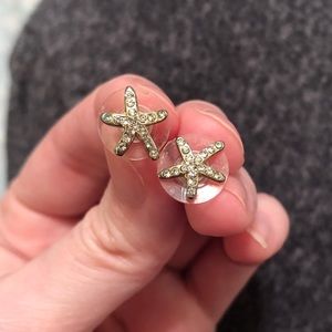 Starfish Crystal Stone Earrings